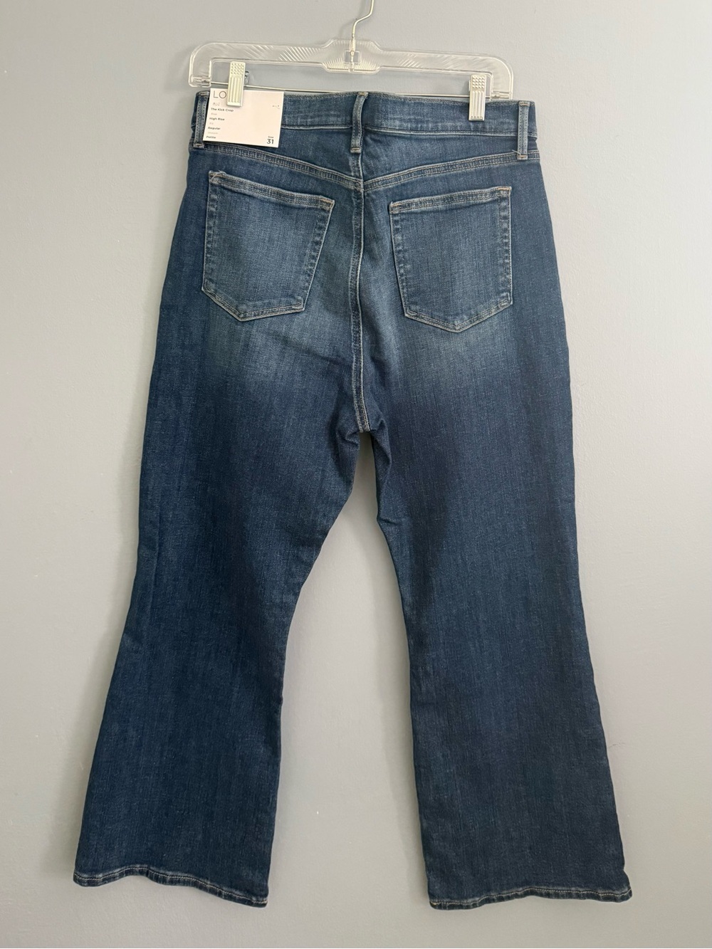 LOFT The Kick Crop High Waist Jeans - Picture 4 of 8